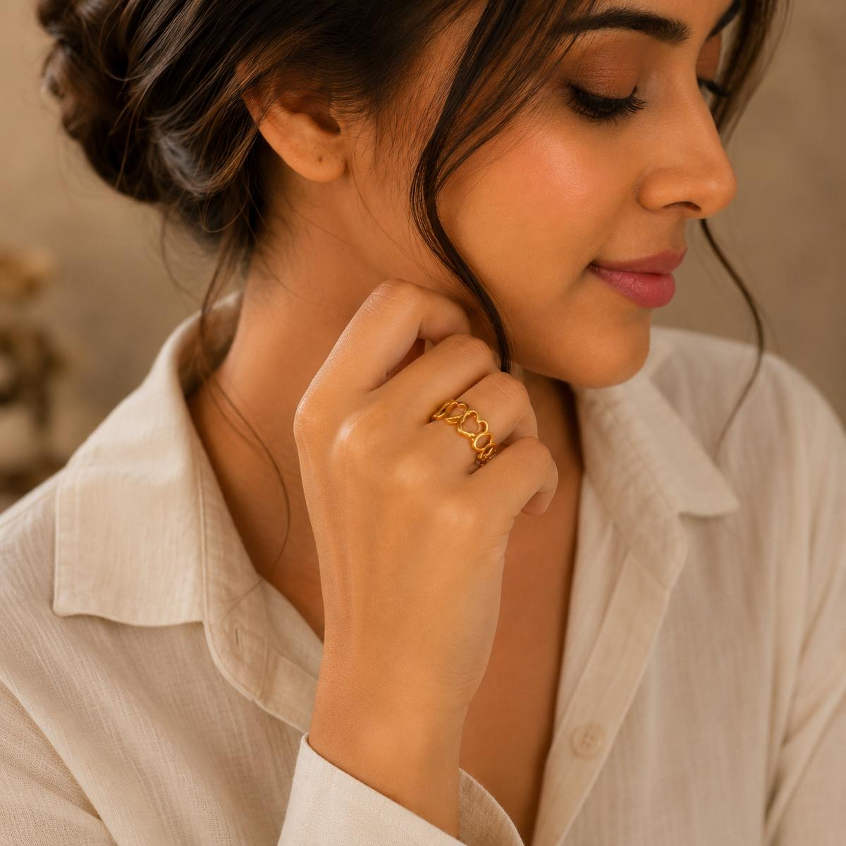 Hollow Heart Ring