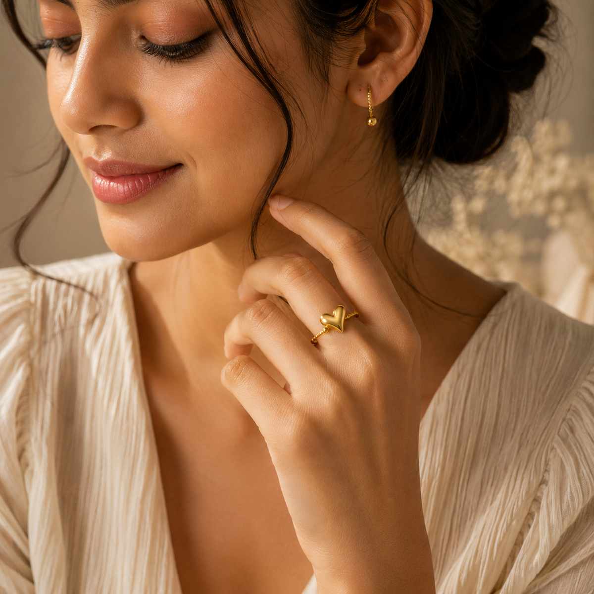 Heart & Rope Ring