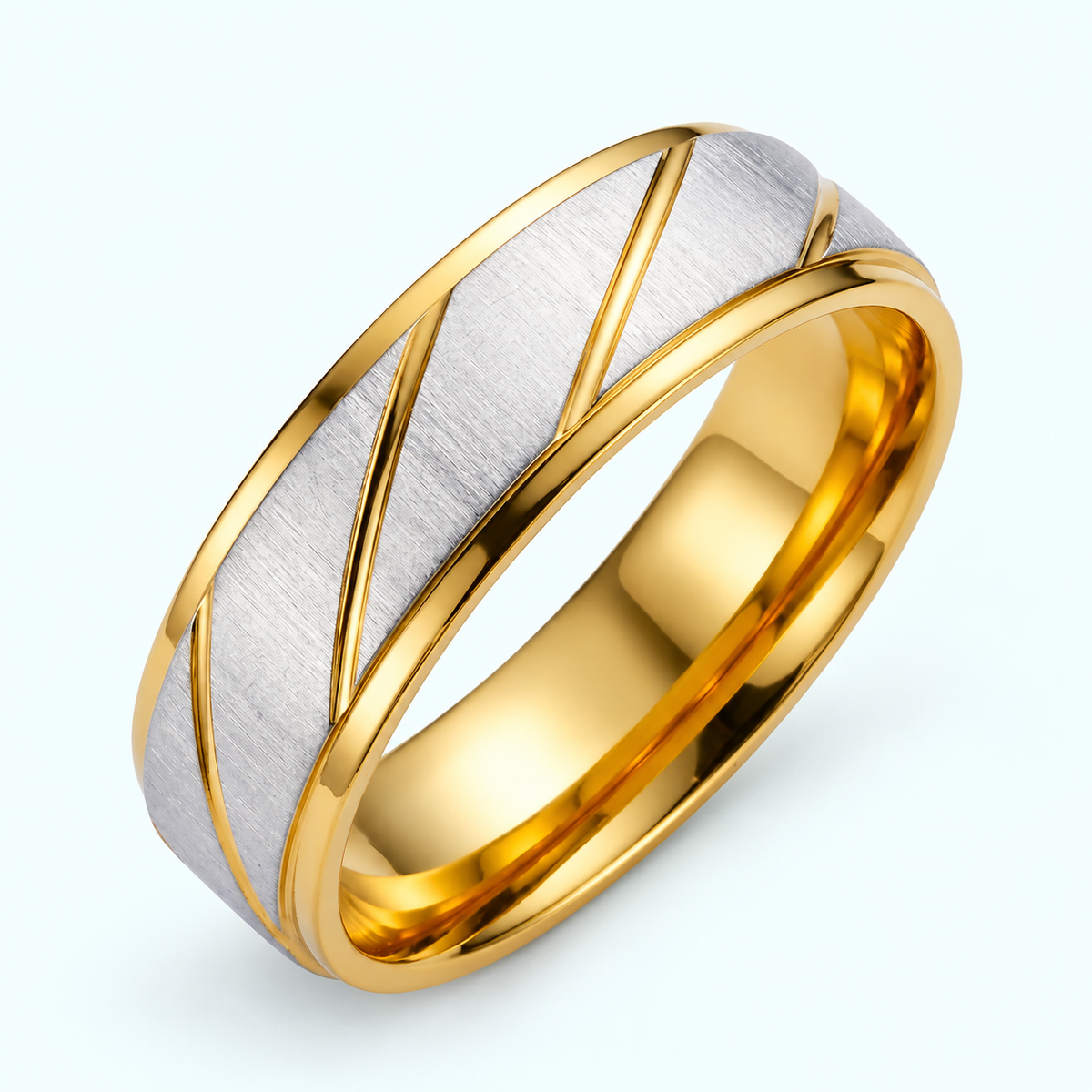 Two-Tone Diagonal Stripe Band - photo 7