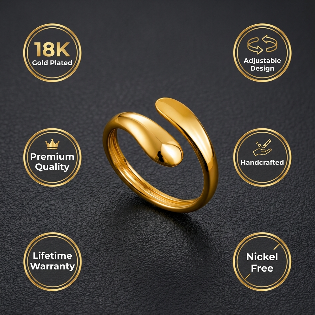 Gold-Tone Embrace Ring
