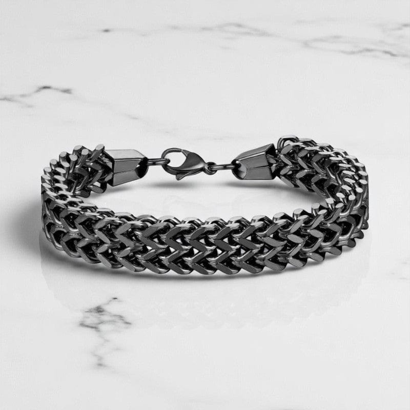 Graphite Link | Grey-Tone Woven Bracelet