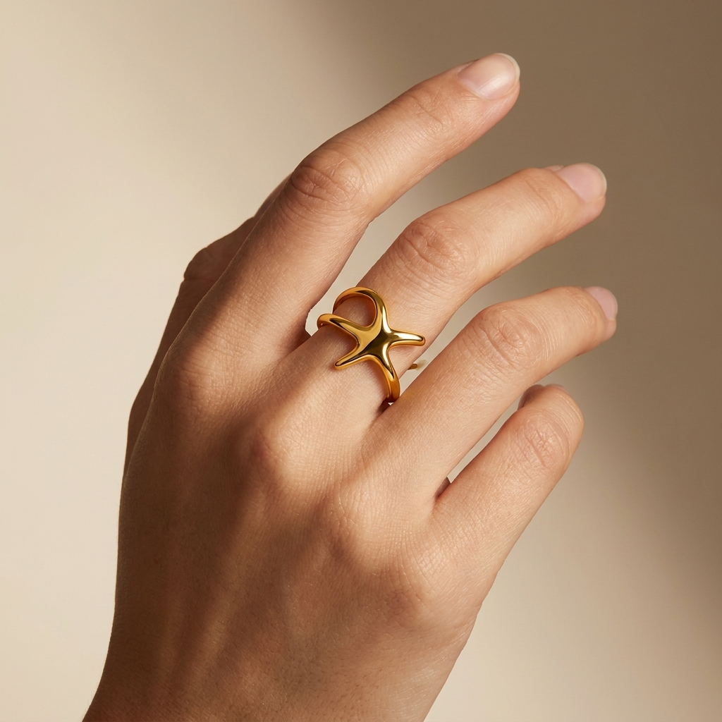Organic Star Ring