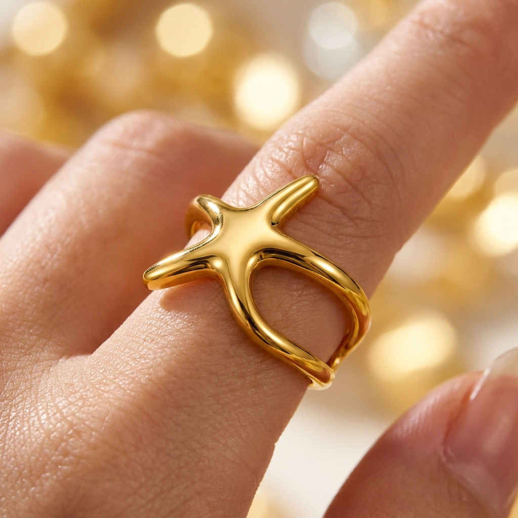 Organic Star Ring