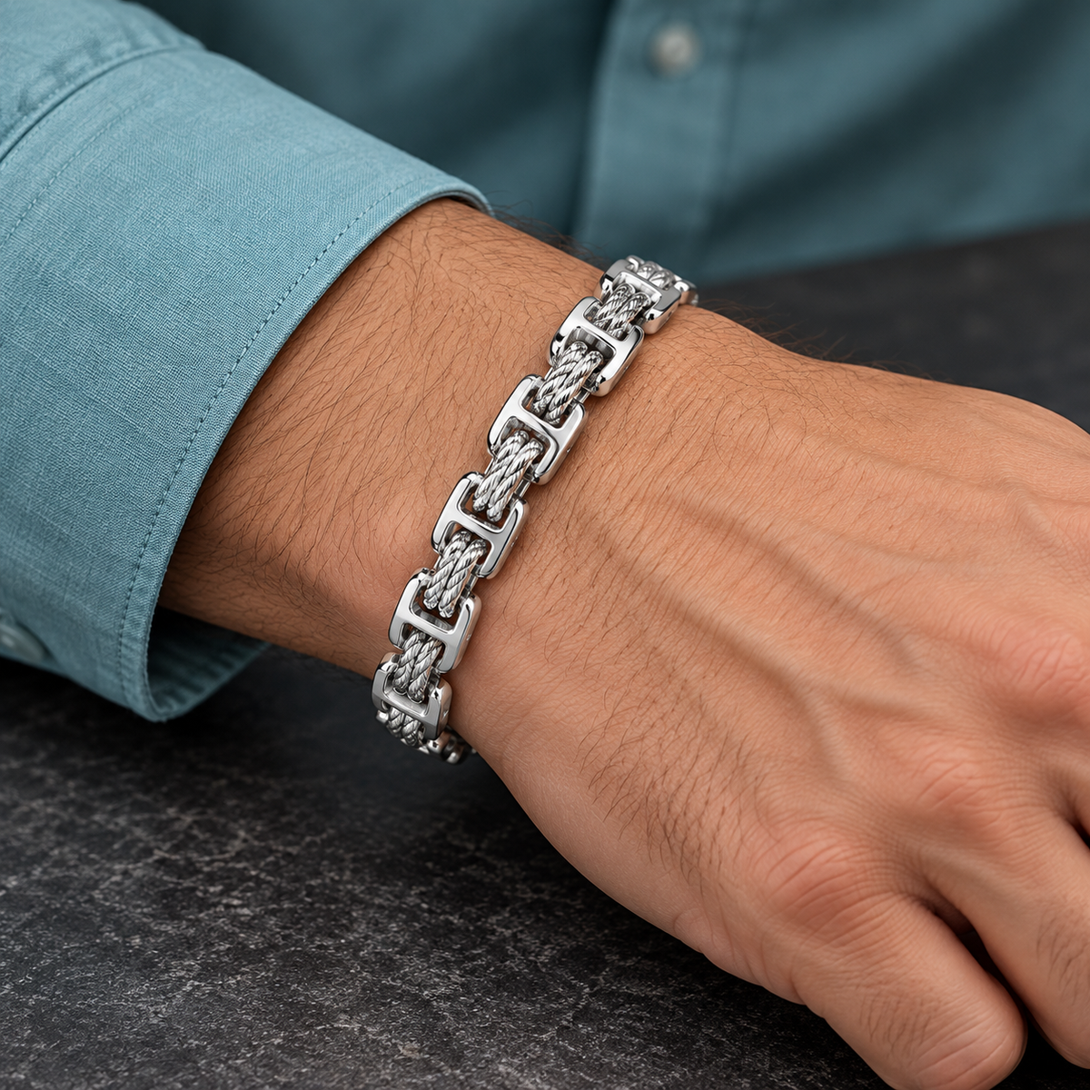Rope Link Bracelet bracelet, product photo 5.