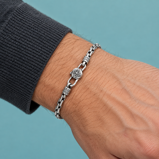 Bamboo Link Bracelet, product photo 4.