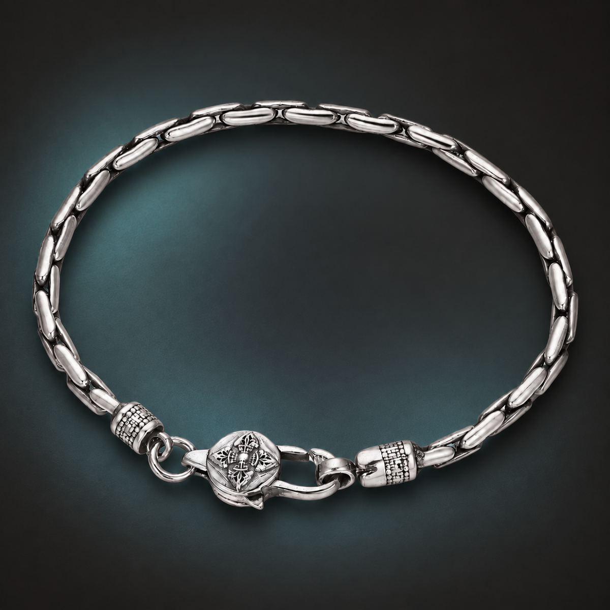Bamboo Link Bracelet, product photo 7.