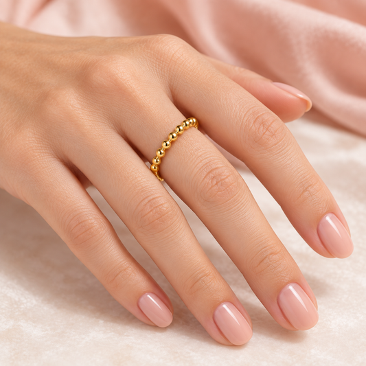 Beaded Circle Ring - photo 2