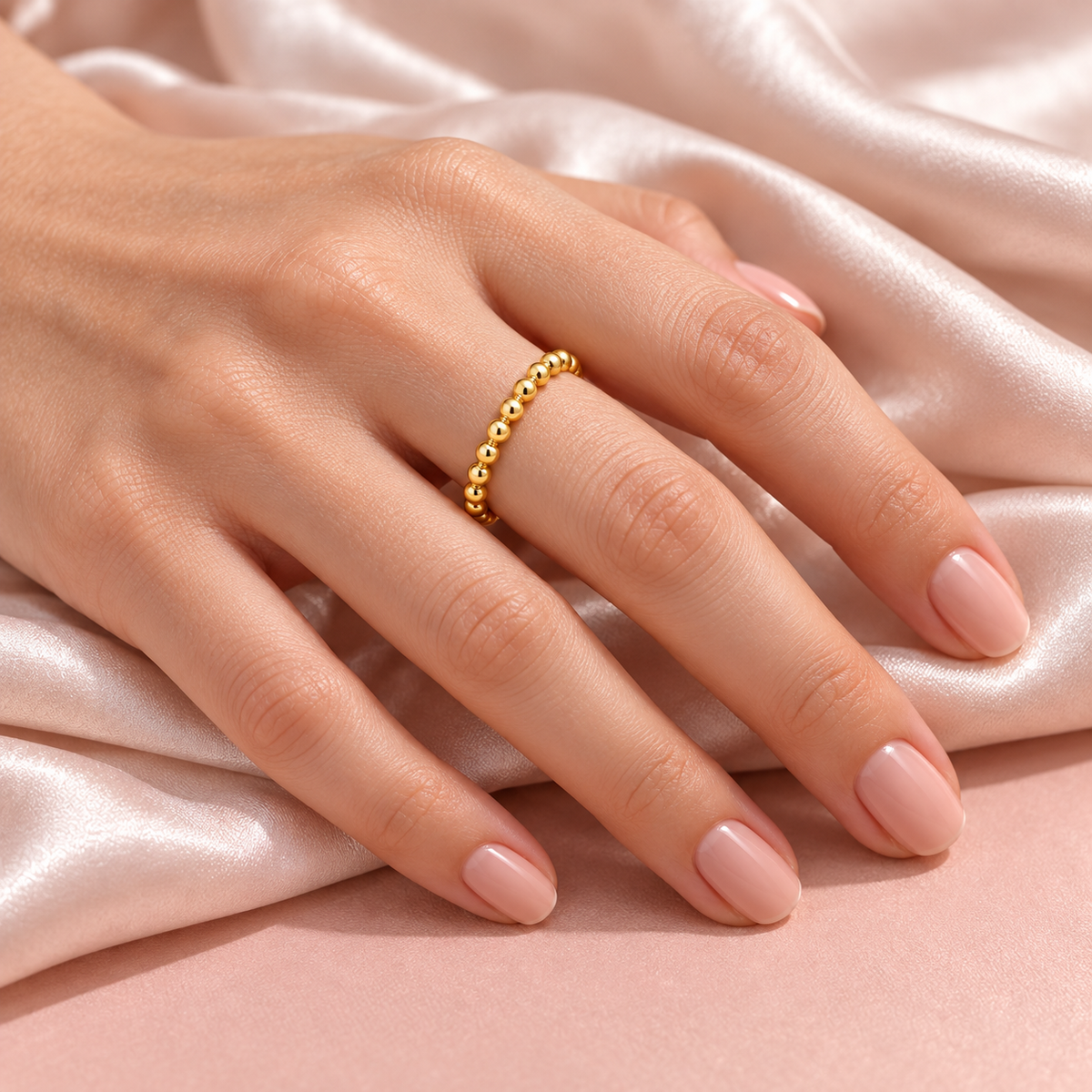 Beaded Circle Ring - photo 3