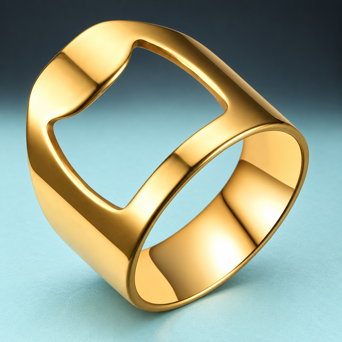 Gold-Tone Cut-Out Ring - photo 4