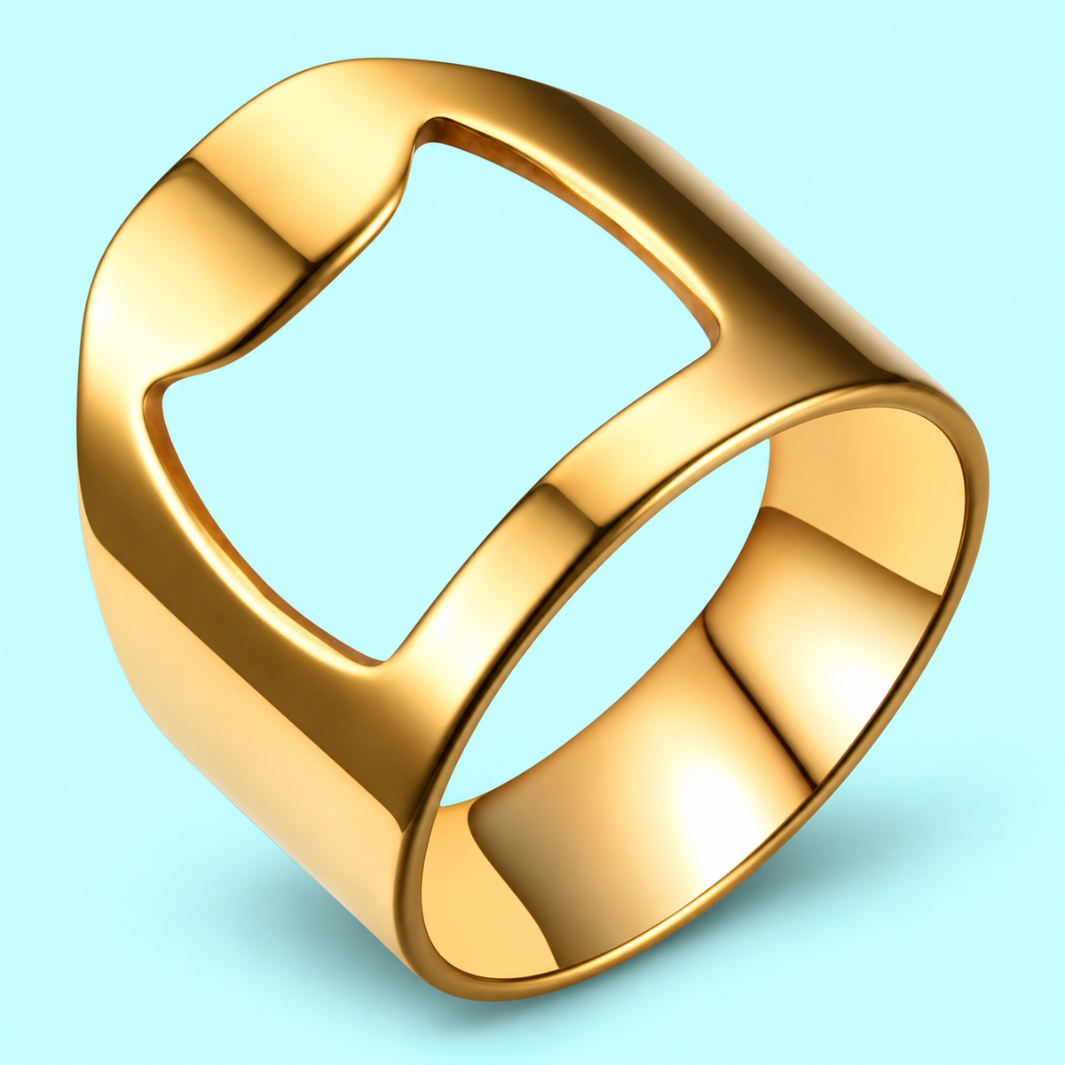 Gold-Tone Cut-Out Ring - photo 5