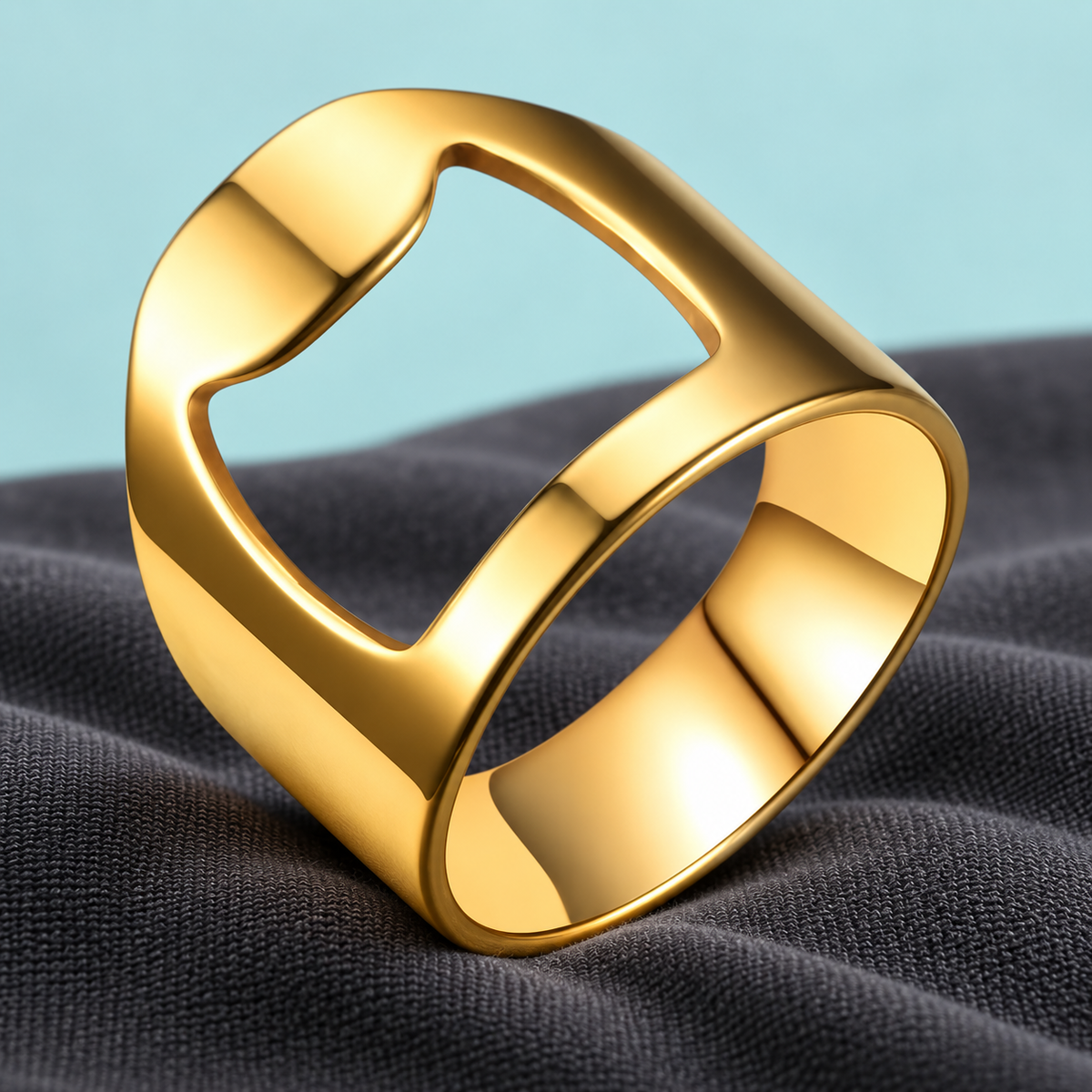 Gold-Tone Cut-Out Ring - photo 6