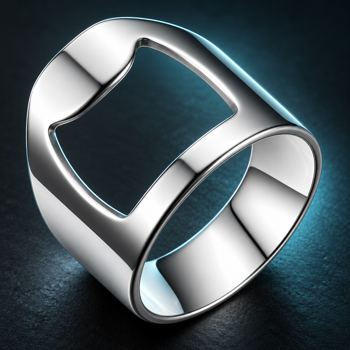 Silver-Tone Cut-Out Ring - photo 4