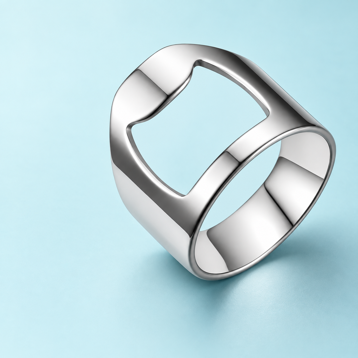 Silver-Tone Cut-Out Ring - photo 5
