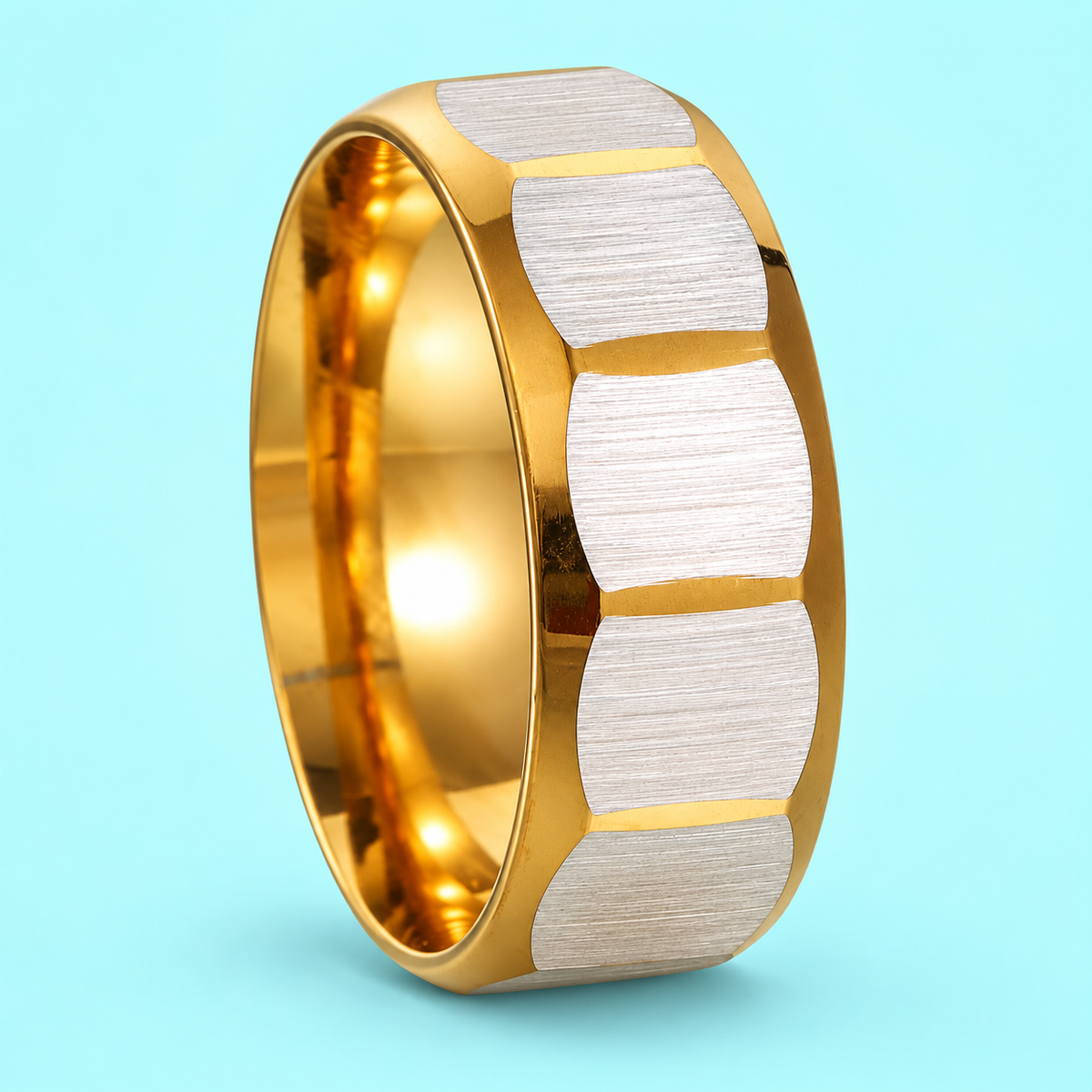 Gold-Tone and Silver-Tone Panel Band - photo 1