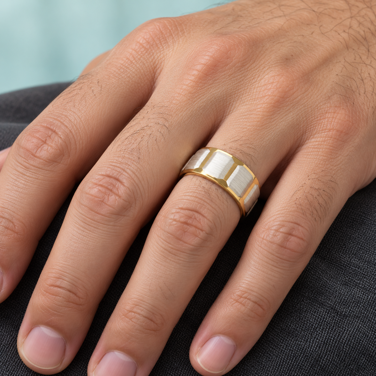 Gold-Tone and Silver-Tone Panel Band - photo 2