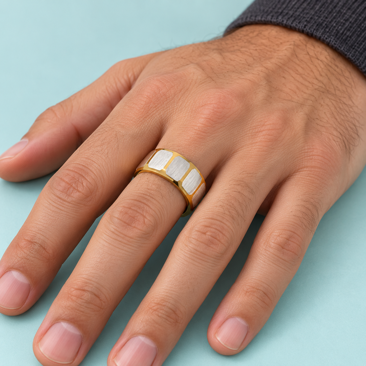 Gold-Tone and Silver-Tone Panel Band - photo 3