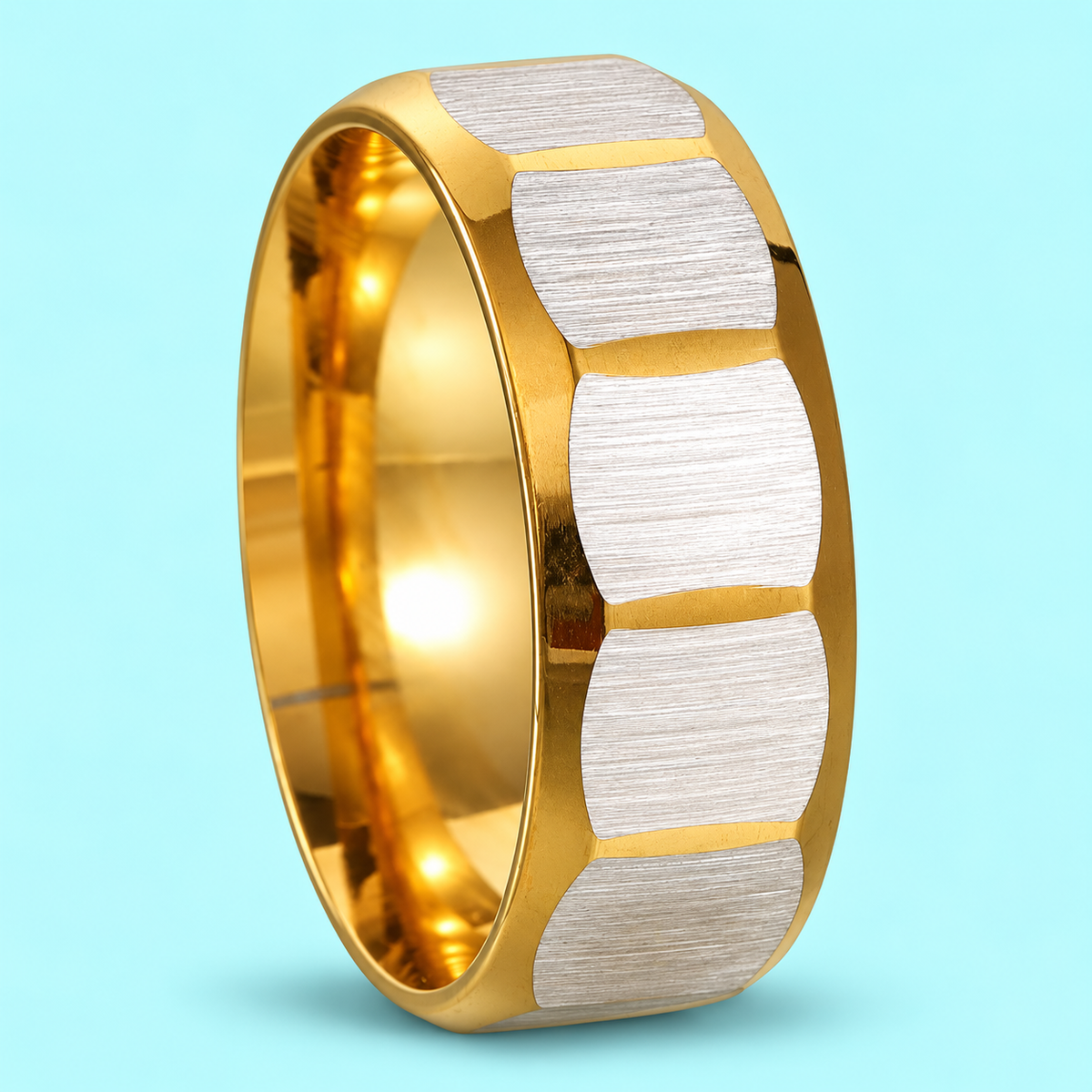 Gold-Tone and Silver-Tone Panel Band - photo 4