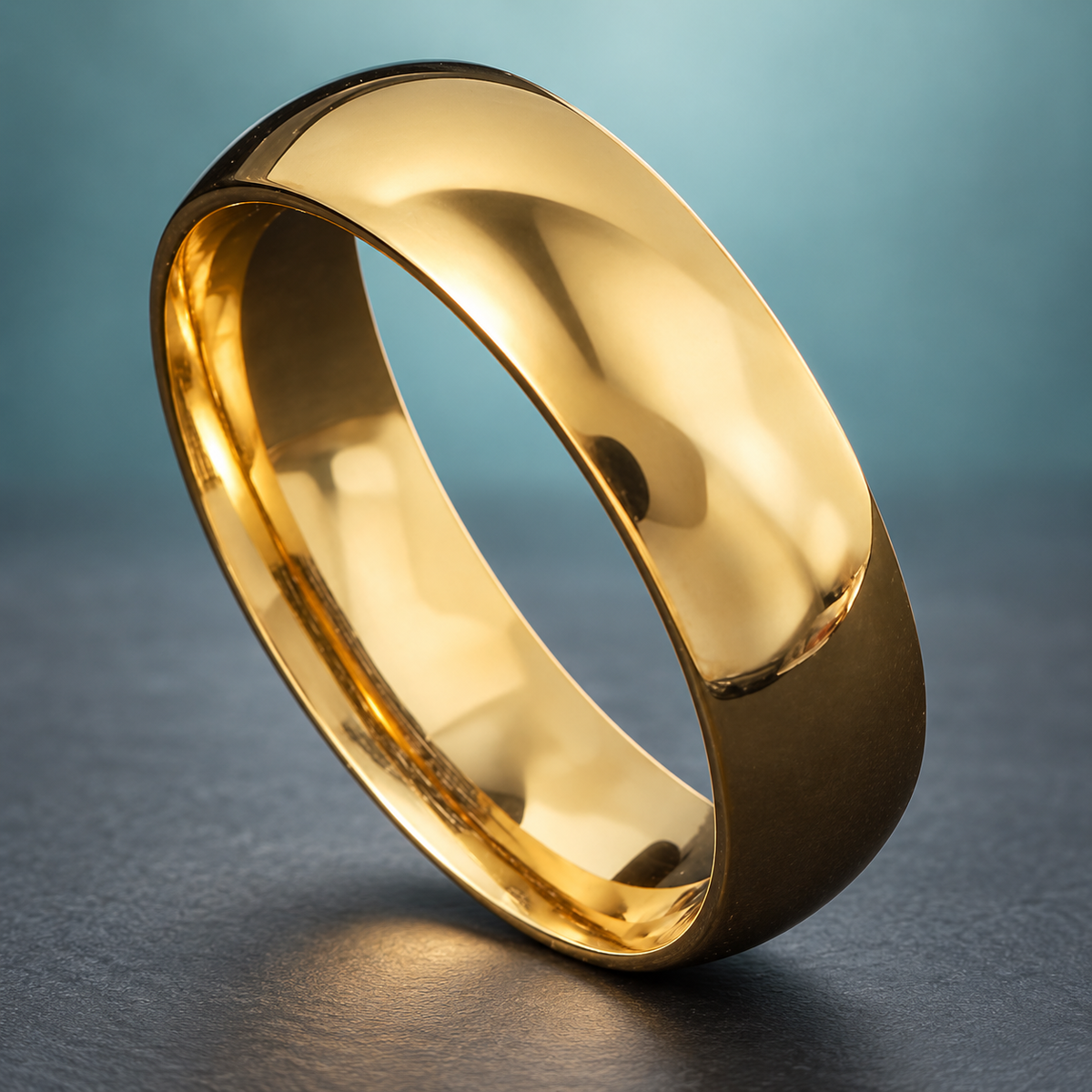 Smooth Gold-Tone Band - photo 1