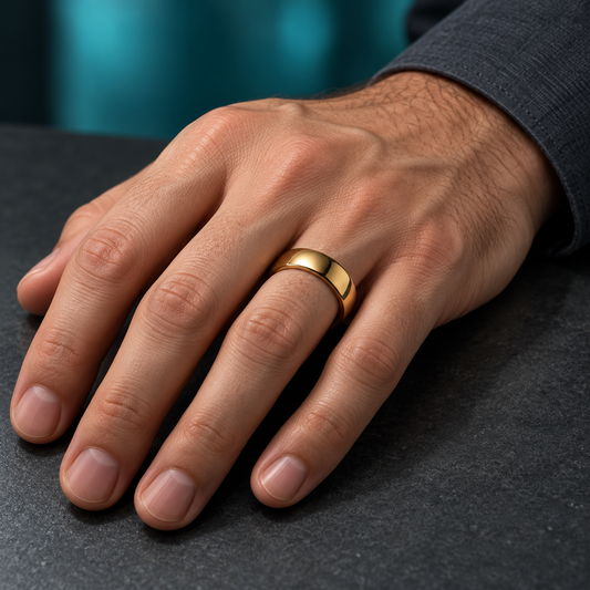 Smooth Gold-Tone Band - photo 2