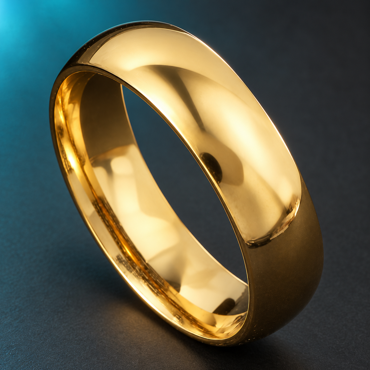 Smooth Gold-Tone Band - photo 4