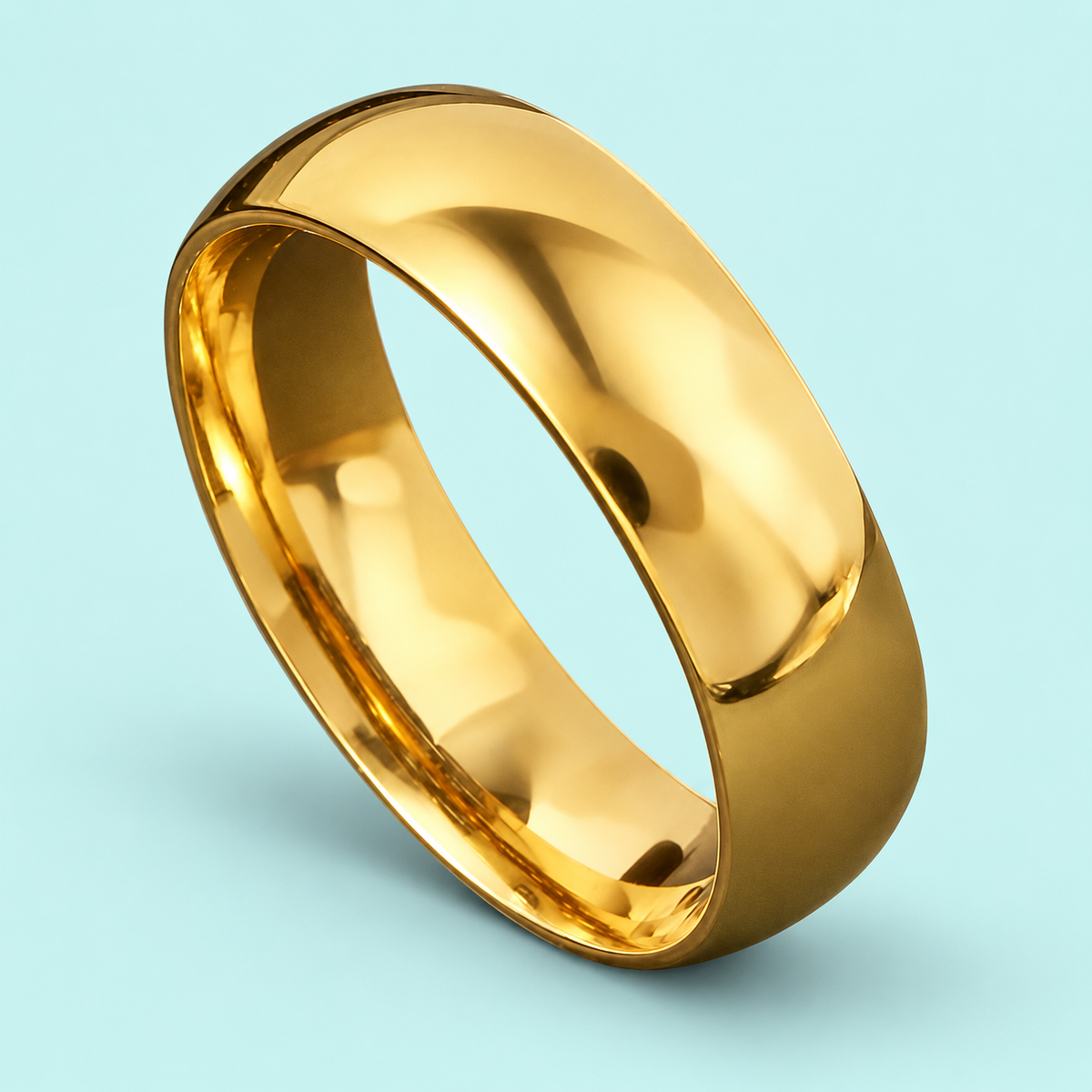 Smooth Gold-Tone Band - photo 5