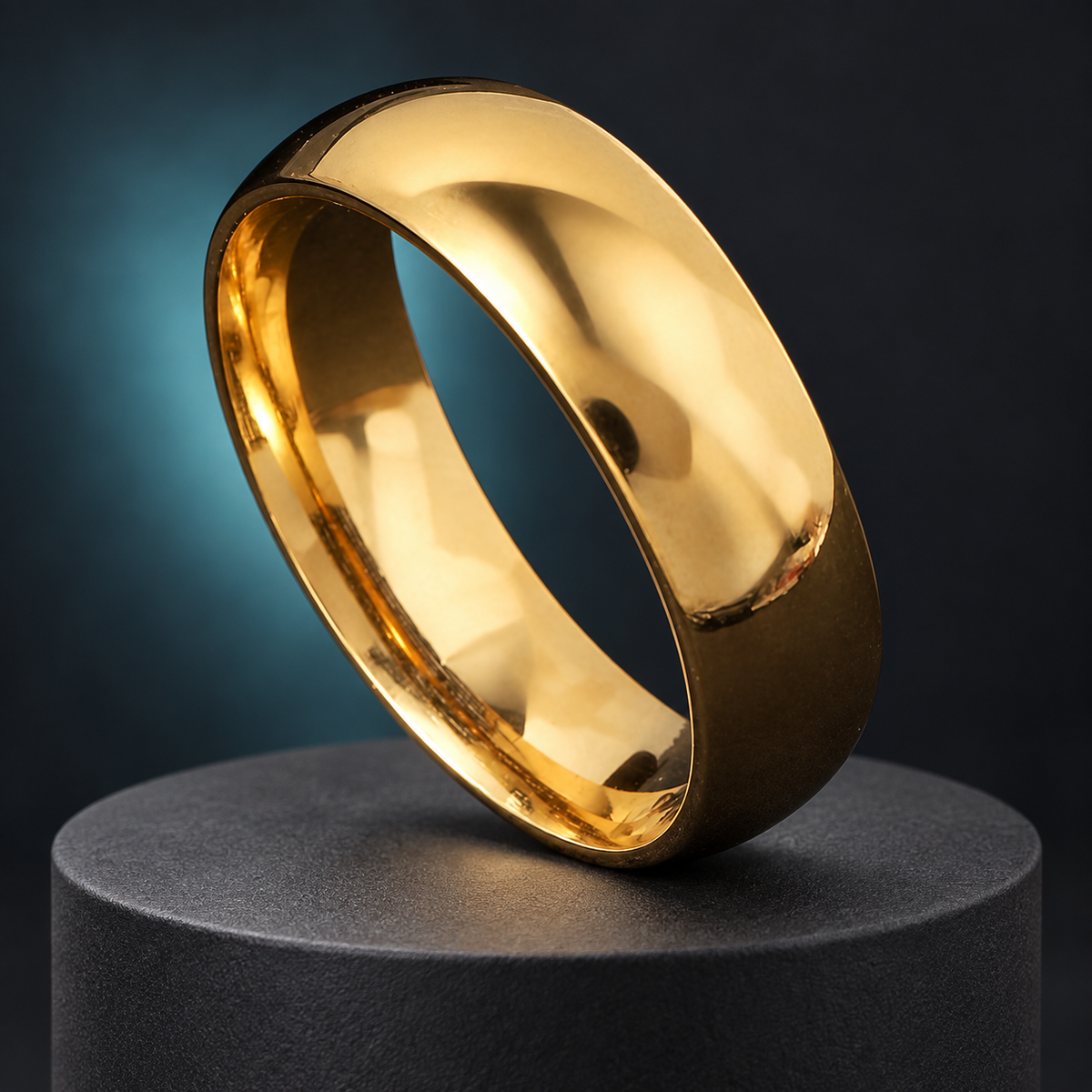 Smooth Gold-Tone Band - photo 6