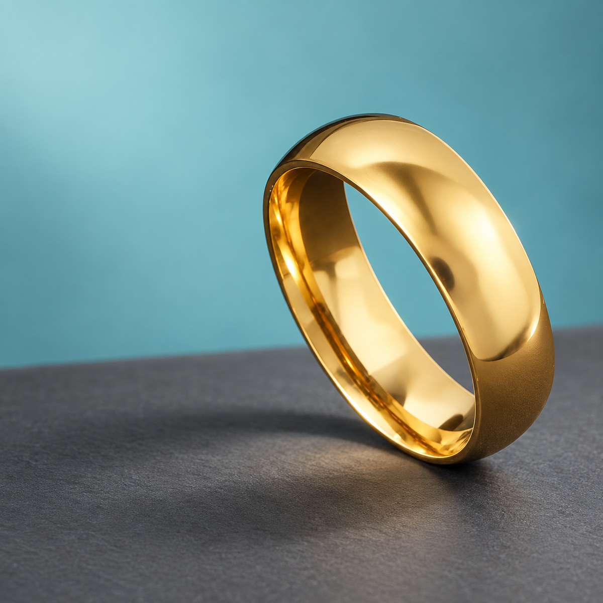 Smooth Gold-Tone Band - photo 7