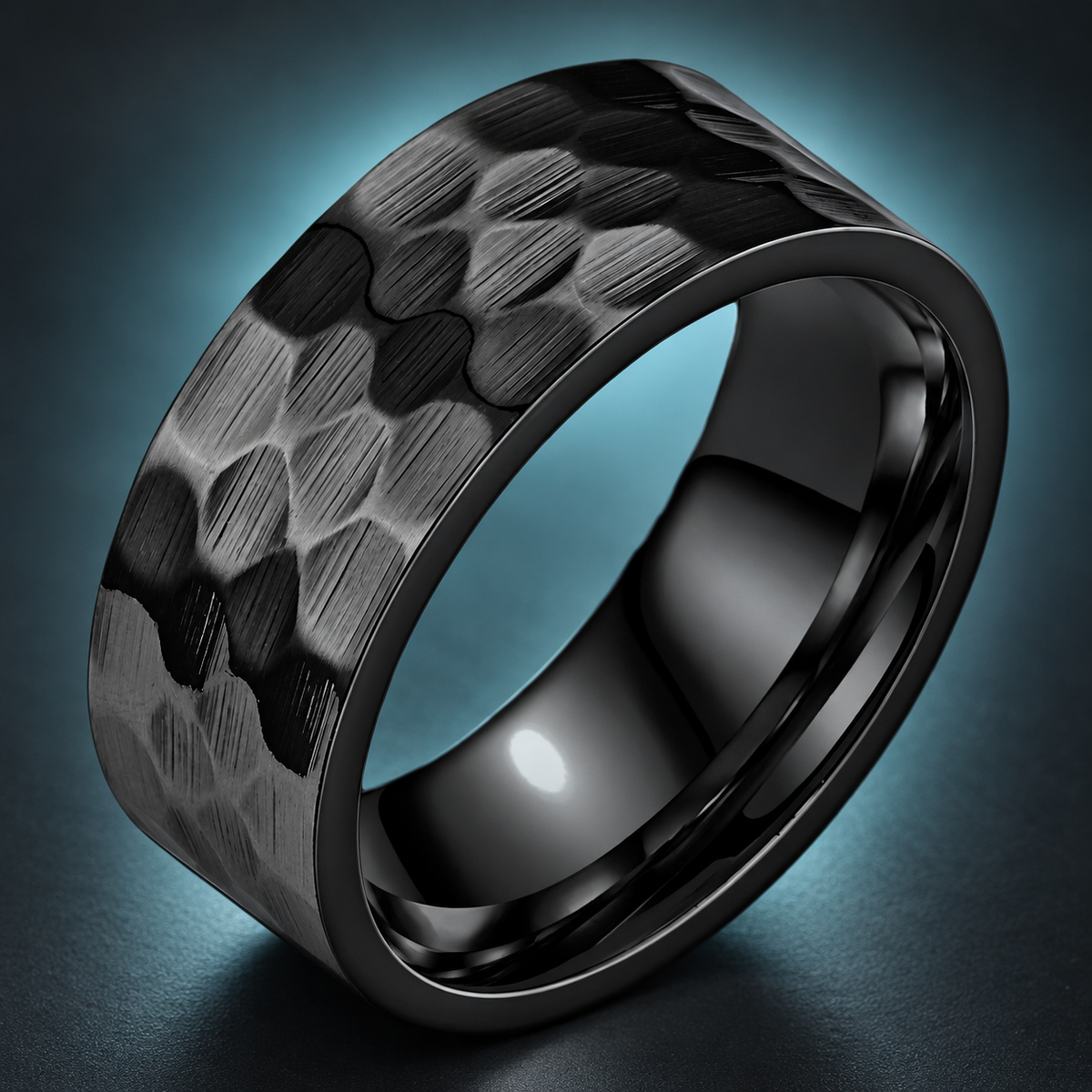 Black Hammered-Look Band - photo 5