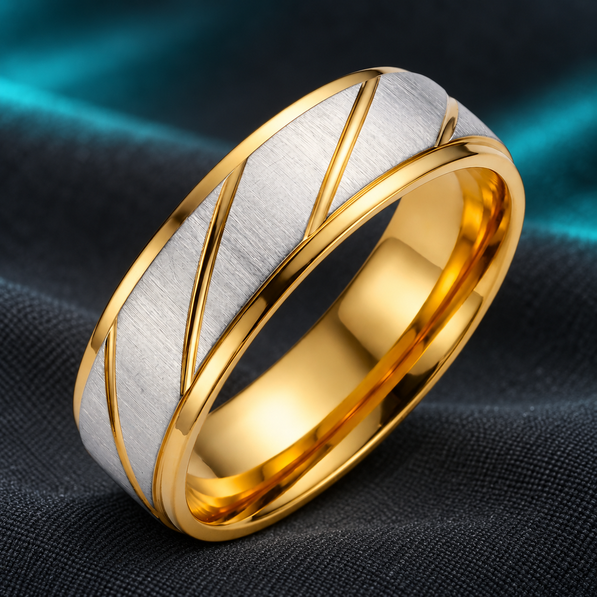 Two-Tone Diagonal Stripe Band - photo 5