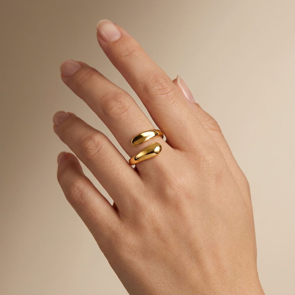 Gold-Tone Embrace Ring