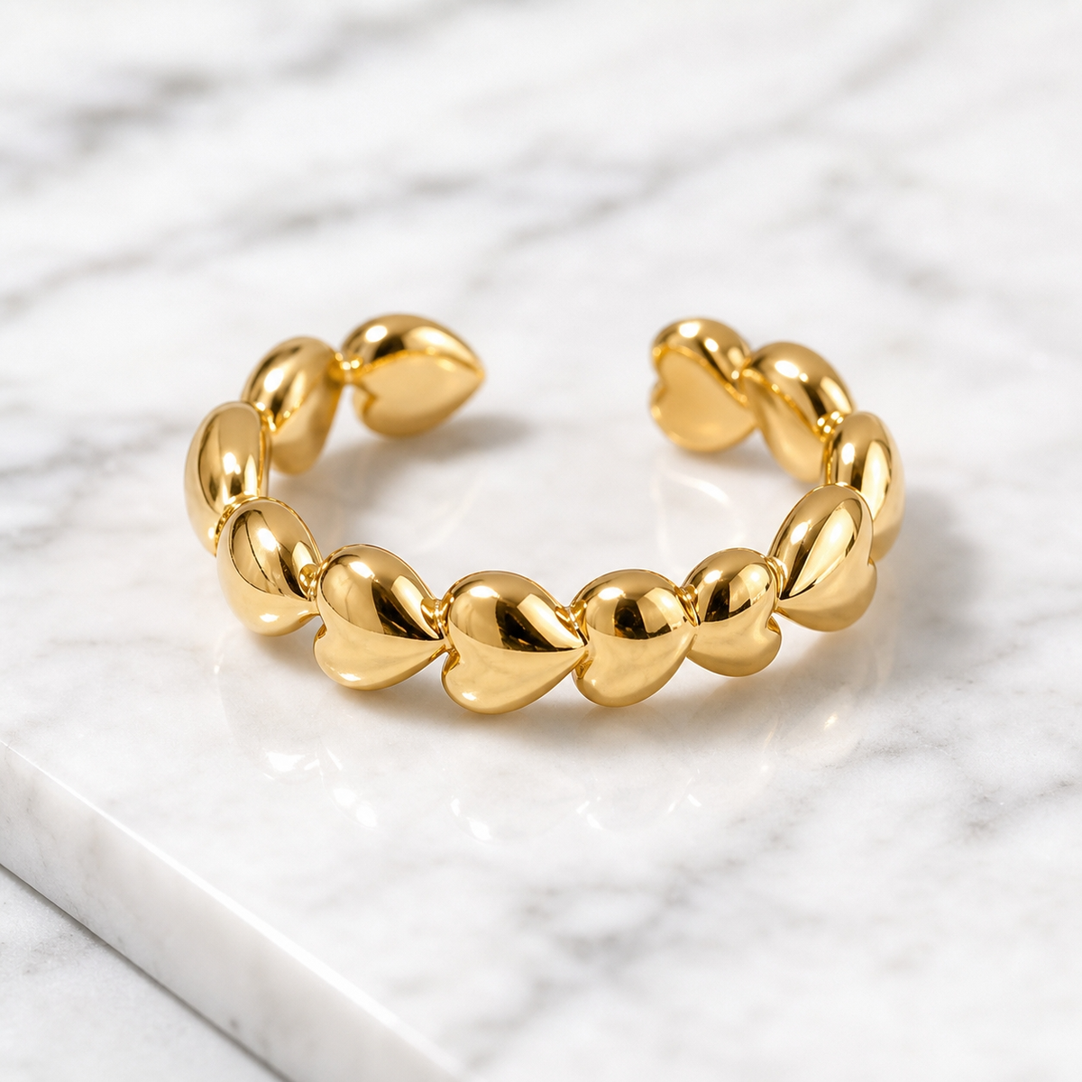 Heart Chain Ring