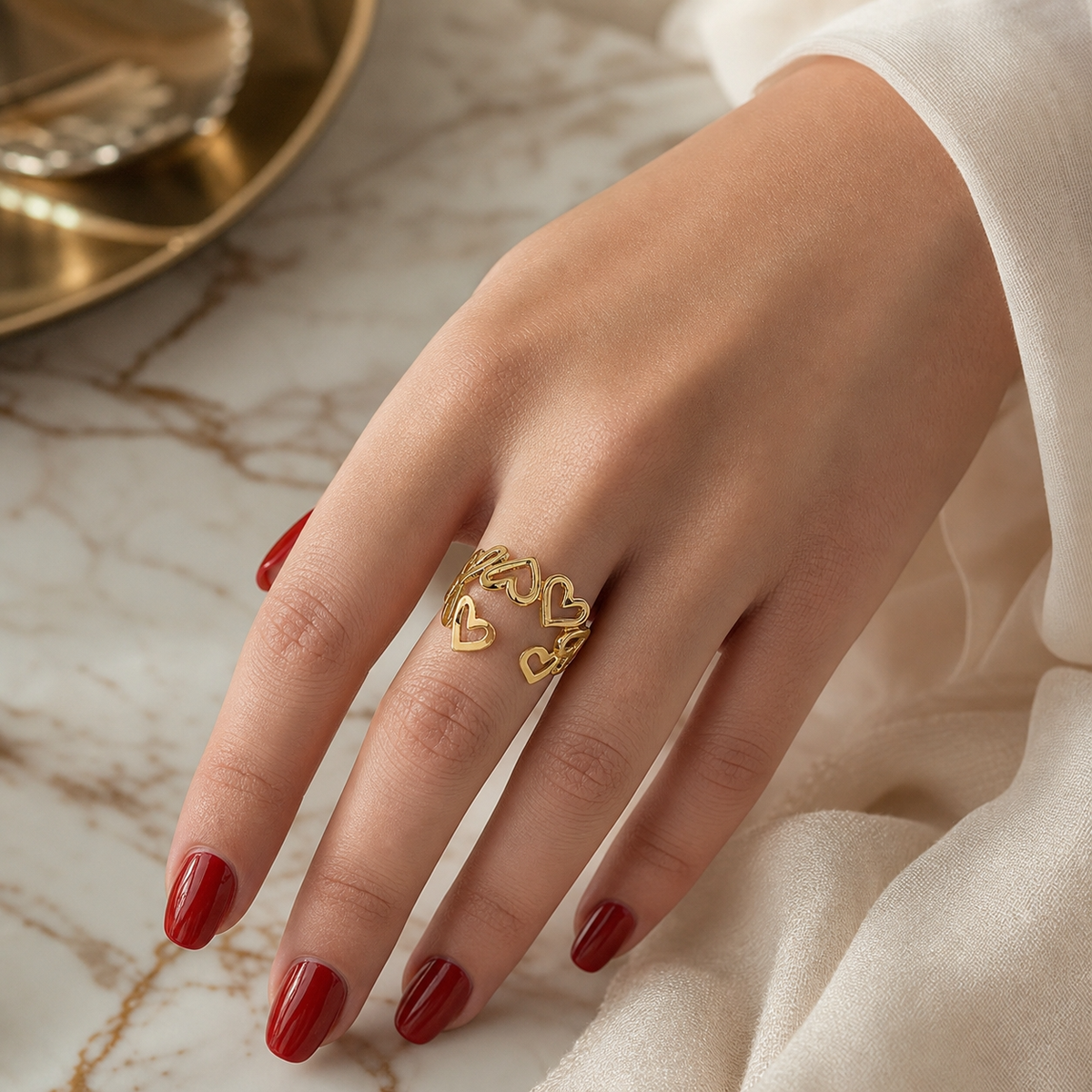 Hollow Heart Ring