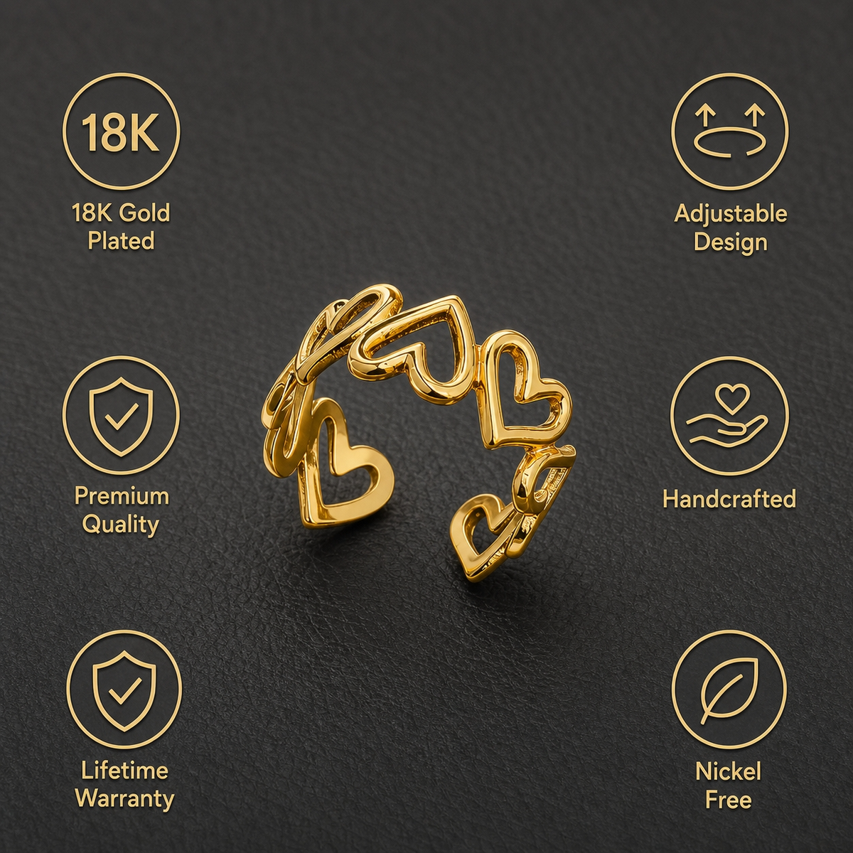Hollow Heart Ring
