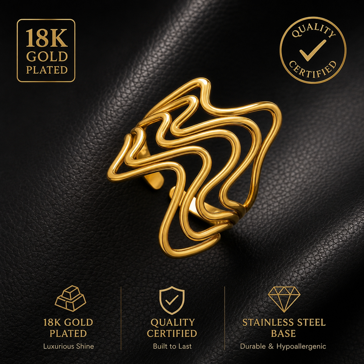 Organic Wave Ring