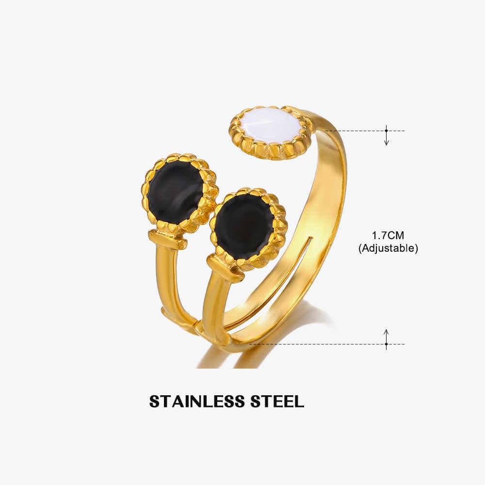 Gold-Tone Monochrome Bypass Ring