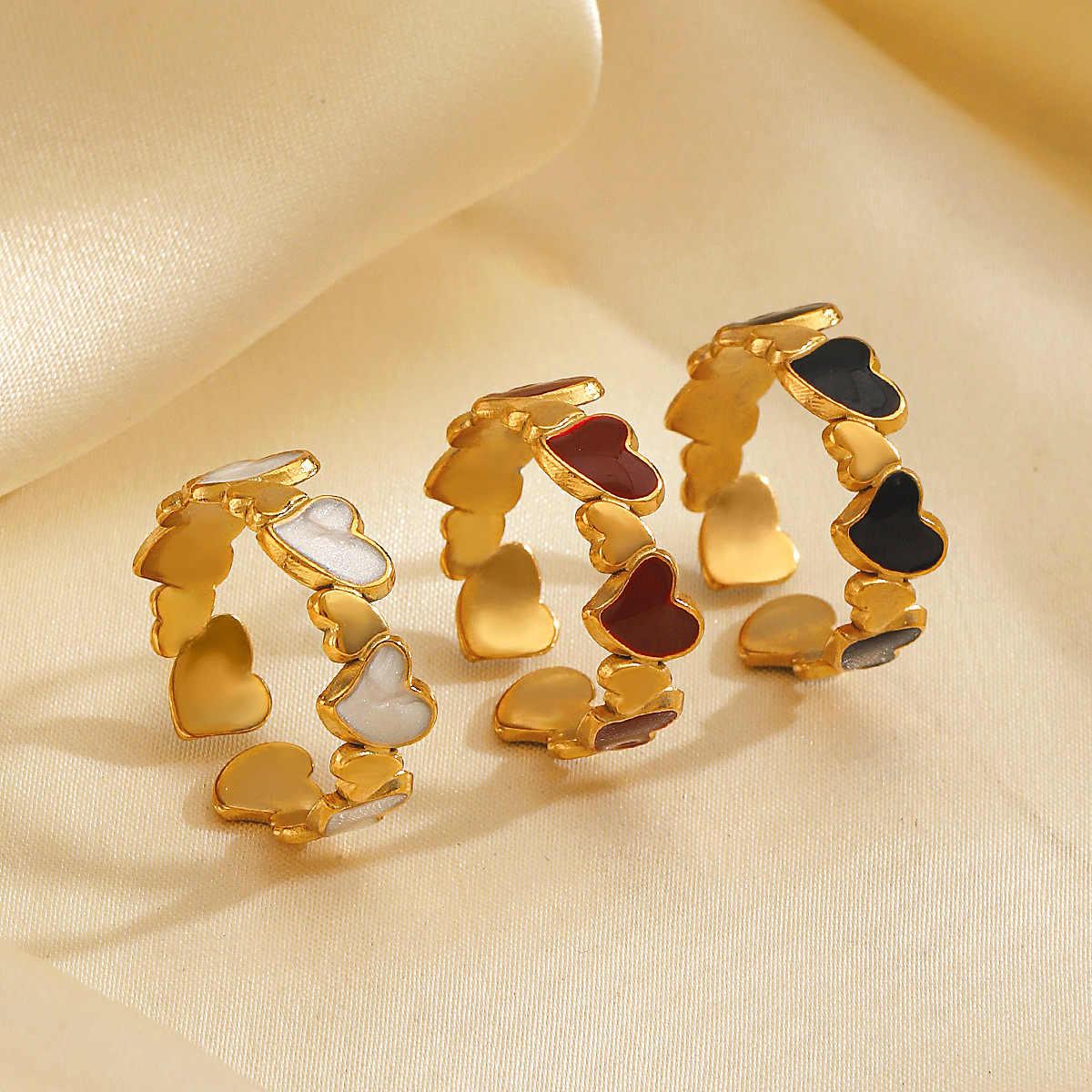Gold-Tone Heart Ring Designs