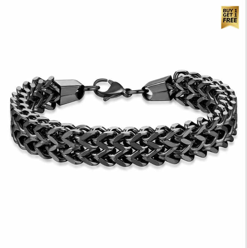 Graphite Link | Grey-Tone Woven Bracelet
