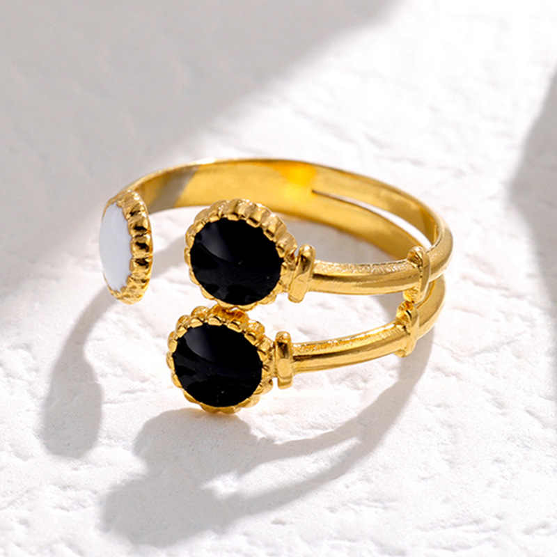 Gold-Tone Monochrome Bypass Ring