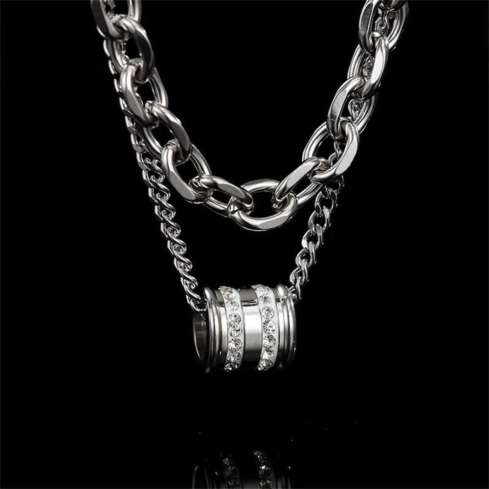 Dual-Layer Chain Necklace for Men